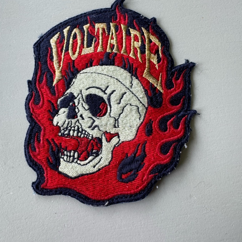 Zadig & Voltaire Red and Black Skull Patch